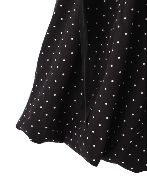 JILL by JILL STUART(ジルバイジルスチュアート)の「半袖ダイバーバルーンセットアップ(ワンピース・レディース・ベージュ/ブラック・FREE)」の22枚目の写真