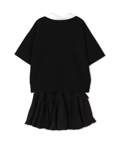 JILL by JILL STUART(ジルバイジルスチュアート)の「半袖ダイバーバルーンセットアップ(ワンピース・レディース・ベージュ/ブラック・FREE)」の13枚目の写真