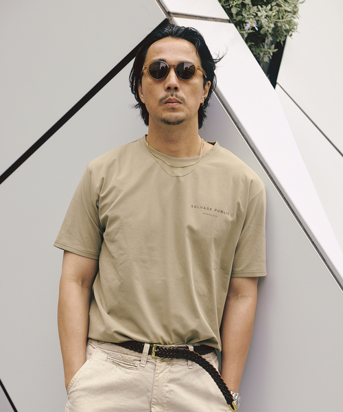 SALVAGE PUBLIC(サルベージパブリック)の「SALVAGE PUBLIC / サルベージパブリック 別注 BIRD OF PARADISE UPF Tシャツ(Tシャツ/カットソー・メンズ・ベージュ系その他・LARGE/MEDIUM)」の3枚目の写真