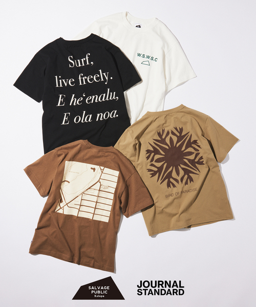 SALVAGE PUBLIC(サルベージパブリック)の「SALVAGE PUBLIC / サルベージパブリック 別注 BIRD OF PARADISE UPF Tシャツ(Tシャツ/カットソー・メンズ・ベージュ系その他・LARGE/MEDIUM)」の6枚目の写真