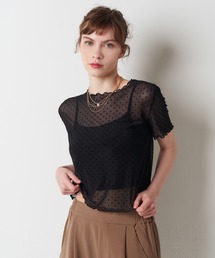 dot tule top
