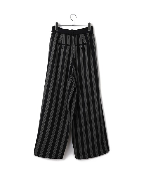 ADAM ET ROPE'(アダムエロペ)の「ストライプイージーパンツ(その他パンツ・レディース・サックスブルー/ブラック系その他・38/36)」の3枚目の写真