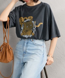 REMI RELIEF（レミレリーフ）の「[REMI RELIEF/レミレリーフ] 別注 ビッグシルエット SP加工プリントTシャツ（Tシャツ/カットソー）」
