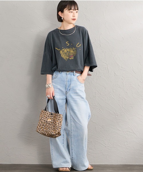 REMI RELIEF（レミレリーフ）の「[REMI RELIEF/レミレリーフ] 別注 ビッグシルエット SP加工プリントTシャツ（Tシャツ/カットソー・レディース・A/B/C/D・F/S/M）」の12枚目の写真
