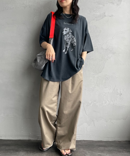 REMI RELIEF（レミレリーフ）の「[REMI RELIEF/レミレリーフ] 別注 ビッグシルエット SP加工プリントTシャツ（Tシャツ/カットソー・レディース・A/B/C/D・F/S/M）」の10枚目の写真