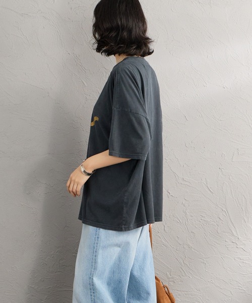 REMI RELIEF（レミレリーフ）の「[REMI RELIEF/レミレリーフ] 別注 ビッグシルエット SP加工プリントTシャツ（Tシャツ/カットソー・レディース・A/B/C/D・F/S/M）」の20枚目の写真