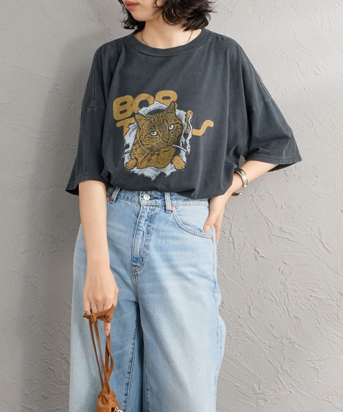 REMI RELIEF（レミレリーフ）の「[REMI RELIEF/レミレリーフ] 別注 ビッグシルエット SP加工プリントTシャツ（Tシャツ/カットソー・レディース・A/B/C/D・F/S/M）」の15枚目の写真
