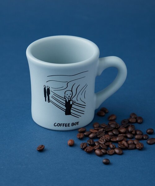 BIRTHDAY BAR(バースデイバー)の「【COFFEE BOY×BIRTHDAY BAR】マグカップ(グラス/マグカップ/タンブラー・レディース・ブルー/オレンジ/イエロー・0)」の1枚目の写真