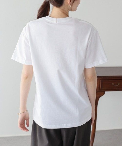 BLUEEAST(ブルーイースト)の「グラフィックプリントTシャツ(Tシャツ/カットソー・レディース・ネイビー/ホワイト・MEDIUM)」の7枚目の写真