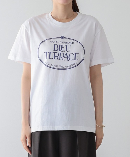 BLUEEAST(ブルーイースト)の「グラフィックプリントTシャツ(Tシャツ/カットソー・レディース・ネイビー/ホワイト・MEDIUM)」の14枚目の写真