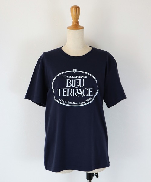 BLUEEAST(ブルーイースト)の「グラフィックプリントTシャツ(Tシャツ/カットソー・レディース・ネイビー/ホワイト・MEDIUM)」の18枚目の写真