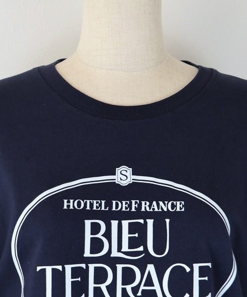 BLUEEAST(ブルーイースト)の「グラフィックプリントTシャツ(Tシャツ/カットソー・レディース・ネイビー/ホワイト・MEDIUM)」の19枚目の写真
