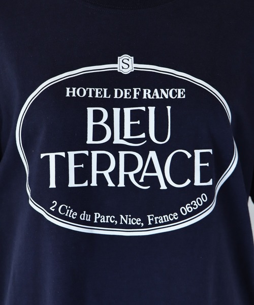 BLUEEAST(ブルーイースト)の「グラフィックプリントTシャツ(Tシャツ/カットソー・レディース・ネイビー/ホワイト・MEDIUM)」の22枚目の写真