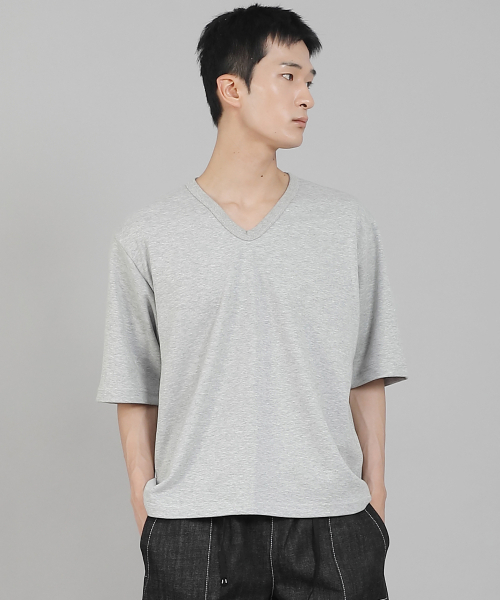 SAINTCREW(セントクルー)の「無地Vネック5部半袖Tシャツ VHR-895 グレー(Tシャツ/カットソー・メンズ・その他・LARGE/MEDIUM/XXXX-LARGE/XXX-LARGE/XX-LARGE/X-LARGE)」の5枚目の写真