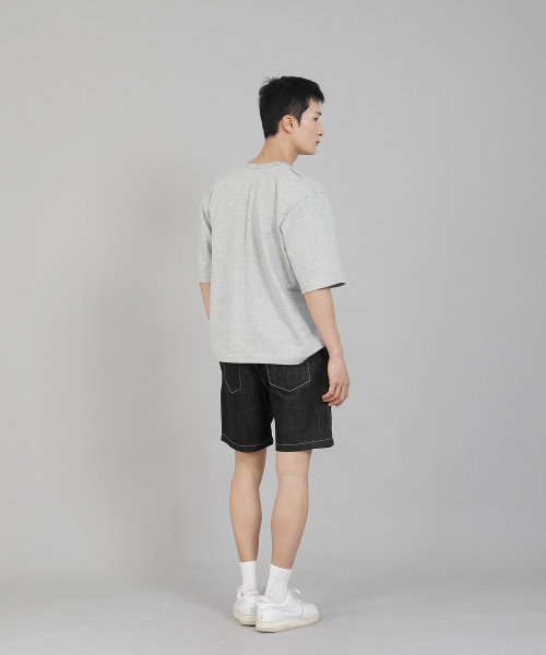 SAINTCREW(セントクルー)の「無地Vネック5部半袖Tシャツ VHR-895 グレー(Tシャツ/カットソー・メンズ・その他・LARGE/MEDIUM/XXXX-LARGE/XXX-LARGE/XX-LARGE/X-LARGE)」の11枚目の写真