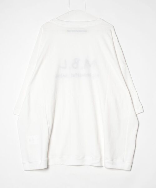 my beautiful landlet(マイビューティフルランドレット)の「【my beautiful landlet】 USA COTTON BIG T-SHIRT(Tシャツ/カットソー・メンズ・オフホワイト/ブラック・FREE)」の3枚目の写真