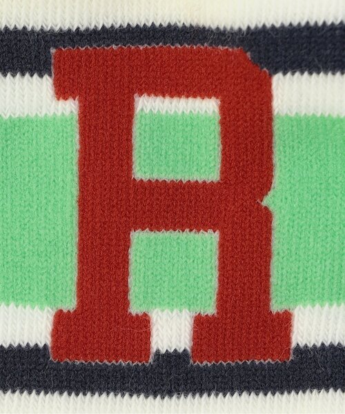 Ampersand(アンパサンド)の「カレッジソックス(ソックス/靴下・キッズ・オフホワイト/レッド/ブルー・18/21/12/15 )」の5枚目の写真