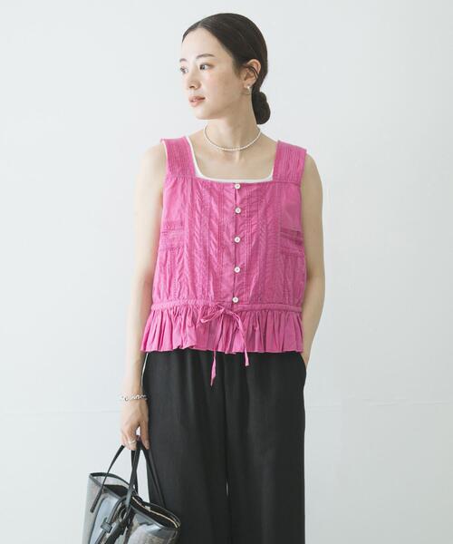 URBAN RESEARCH(アーバンリサーチ)の「インドピンタックレースブラウス(シャツ/ブラウス・レディース・オフホワイト/ブラック/ピンク・FREE)」の22枚目の写真