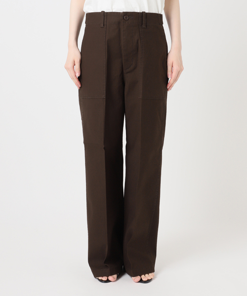 Spick & Span(スピックアンドスパン)の「《WEB限定カラー有り》バックサテンストレッチベイカーパンツ(カーゴパンツ・レディース・カーキ/ブラウン/ベージュ・38/36/34/40)」の22枚目の写真
