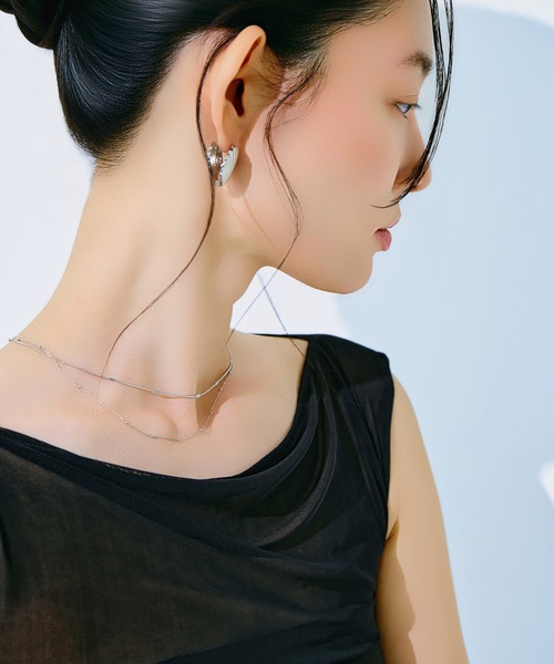 kiehtova(キエトヴァ)の「【kiehtova】SHEER SWITCH TOPS/シアースイッチトップス KTWR67 ※(Tシャツ/カットソー・レディース・ライトグレー/ブラック/ブラウン・FREE)」の13枚目の写真