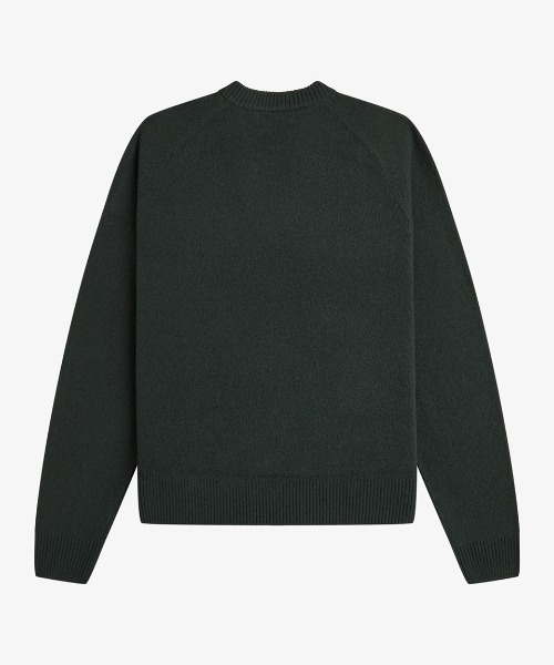 FRED PERRY(フレッドペリー)の「【先行予約受付中】Saddle Sleeve V-Neck/サドルスリーブVネックニット(ニット/セーター・メンズ・ダークグリーン・S/M/L)」の9枚目の写真