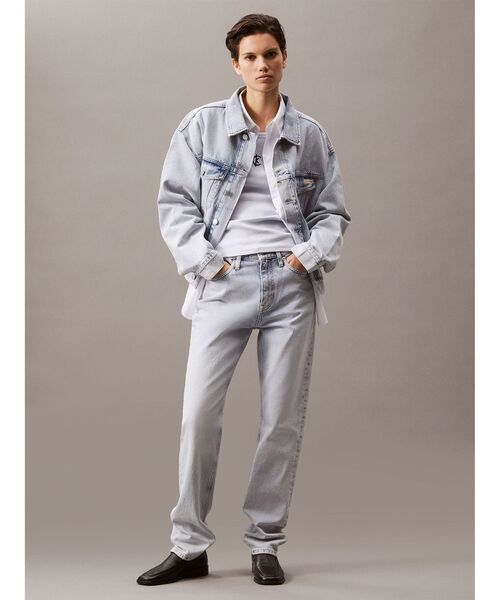 Calvin Klein(カルバン・クライン)の「タンクトップ- CKロゴコットンリブタンクトップ(タンクトップ・レディース・ライトブルー・XS/XXS)」の5枚目の写真