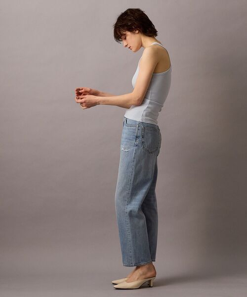 Calvin Klein(カルバン・クライン)の「タンクトップ- CKロゴコットンリブタンクトップ(タンクトップ・レディース・ライトブルー・XS/XXS)」の10枚目の写真