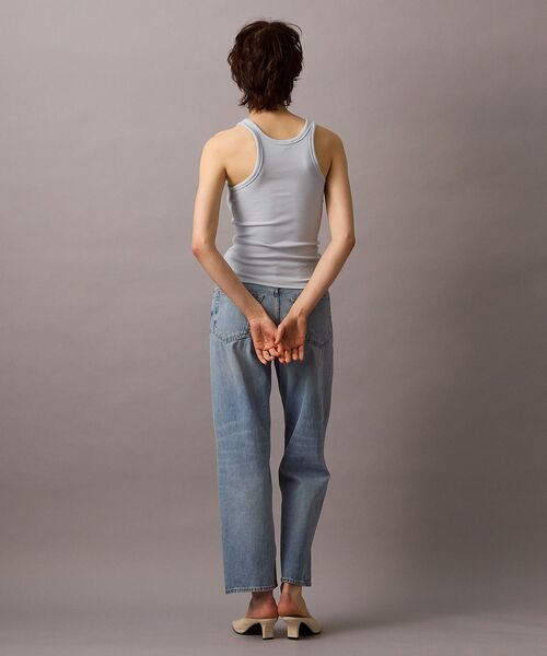 Calvin Klein(カルバン・クライン)の「タンクトップ- CKロゴコットンリブタンクトップ(タンクトップ・レディース・ライトブルー・XS/XXS)」の11枚目の写真