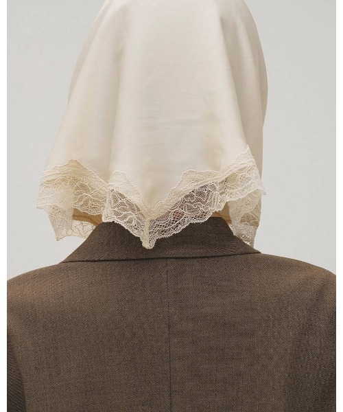 TODAYFUL(トゥデイフル)の「Satin Lace Scarf 12611027(ストール/ショール・レディース・オフホワイト/グリーン/ブラック・FREE)」の9枚目の写真