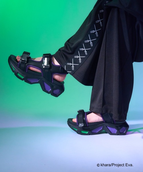 HARE(ハレ)の「【新世紀エヴァンゲリオン×HARE】ビルディングソールサンダル(HARE)(サンダル・メンズ・ブラック・LARGE/MEDIUM)」の5枚目の写真