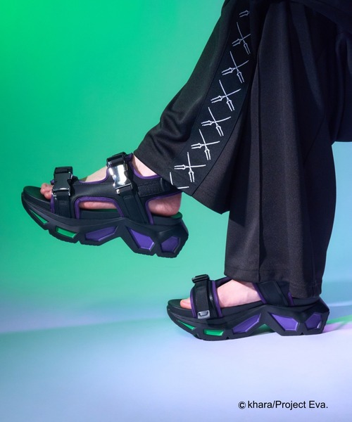 HARE(ハレ)の「【新世紀エヴァンゲリオン×HARE】ビルディングソールサンダル(HARE)(サンダル・メンズ・ブラック・LARGE/MEDIUM)」の6枚目の写真