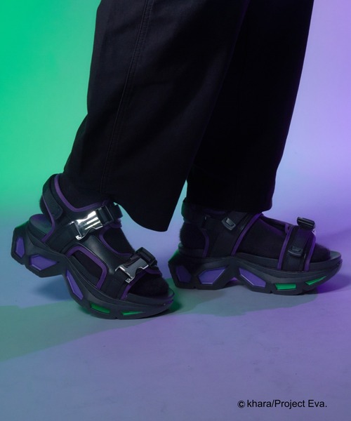 HARE(ハレ)の「【新世紀エヴァンゲリオン×HARE】ビルディングソールサンダル(HARE)(サンダル・メンズ・ブラック・LARGE/MEDIUM)」の4枚目の写真