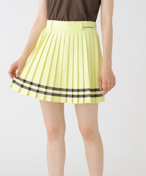 Jack Bunny!!(ジャックバニー)の「【Jack Bunny!!】ラインプリーツスカート(スカート・レディース・ホワイト/ネイビー/イエロー・SMALL/MEDIUM/LARGE)」の3枚目の写真