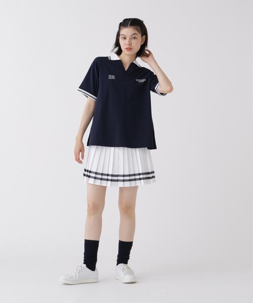 Jack Bunny!!(ジャックバニー)の「【Jack Bunny!!】ラインプリーツスカート(スカート・レディース・ホワイト/ネイビー/イエロー・SMALL/MEDIUM/LARGE)」の4枚目の写真