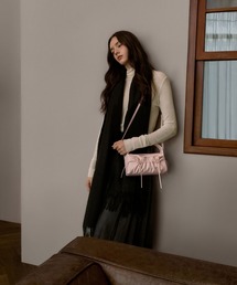 CHARLES & KEITH | Reese リース ルーシュド ボウ トップ ハンドルバッグ(ハンドバッグ)
