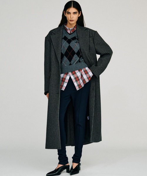 PRANK PROJECT(プランクプロジェクト)の「【2026Autumn Pre-Order】アーガイルパワショルニット / Argyle Power Shoulder Knit(ニット/セーター・レディース・アイボリー/ブラック・FREE)」の9枚目の写真
