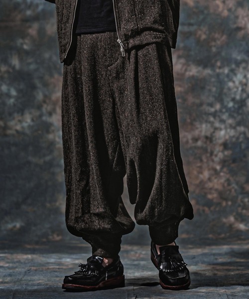 Jih Nunc(ジーヌンク)の「mp15258-ウール起毛ネップバルーンパンツ(JIH-R1217)(その他パンツ・メンズ・グレー/ブラック/チャコール・L/M/S)」の10枚目の写真