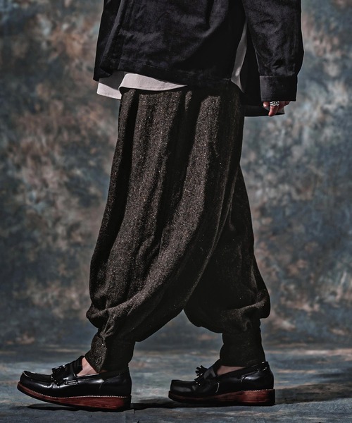 Jih Nunc(ジーヌンク)の「mp15258-ウール起毛ネップバルーンパンツ(JIH-R1217)(その他パンツ・メンズ・グレー/ブラック/チャコール・L/M/S)」の11枚目の写真
