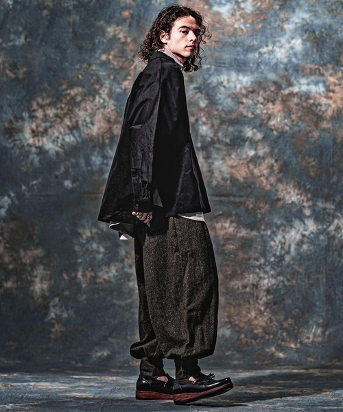 Jih Nunc(ジーヌンク)の「mp15258-ウール起毛ネップバルーンパンツ(JIH-R1217)(その他パンツ・メンズ・グレー/ブラック/チャコール・L/M/S)」の4枚目の写真