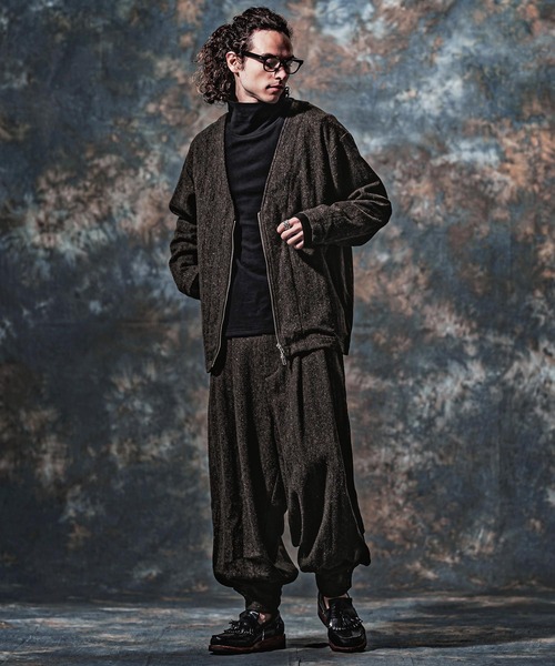 Jih Nunc(ジーヌンク)の「mp15258-ウール起毛ネップバルーンパンツ(JIH-R1217)(その他パンツ・メンズ・グレー/ブラック/チャコール・L/M/S)」の5枚目の写真