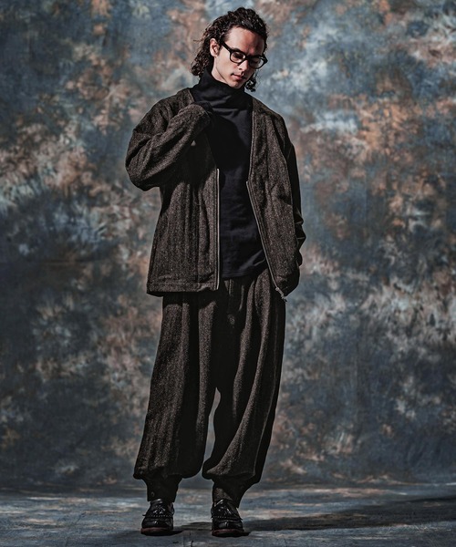 Jih Nunc(ジーヌンク)の「mp15258-ウール起毛ネップバルーンパンツ(JIH-R1217)(その他パンツ・メンズ・グレー/ブラック/チャコール・L/M/S)」の6枚目の写真