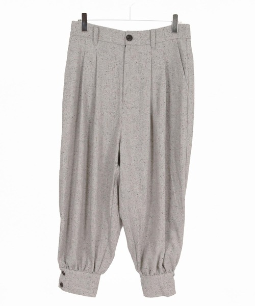 Jih Nunc(ジーヌンク)の「mp15258-ウール起毛ネップバルーンパンツ(JIH-R1217)(その他パンツ・メンズ・グレー/ブラック/チャコール・L/M/S)」の7枚目の写真