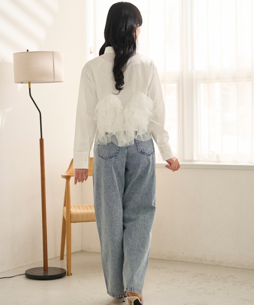 krahe（クレーエ）の「ラインストーンウォッシュデニムパンツ（デニムパンツ・レディース・ブラック/ネイビー/ライトブルー・MEDIUM/SMALL）」の16枚目の写真