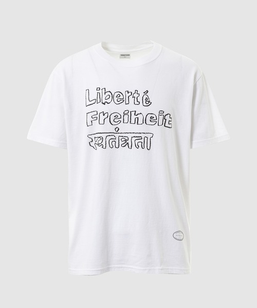 TANGTANG(タンタン)の「DRAWING/LIBERTE(Tシャツ/カットソー・メンズ・ホワイト・M/L)」の1枚目の写真