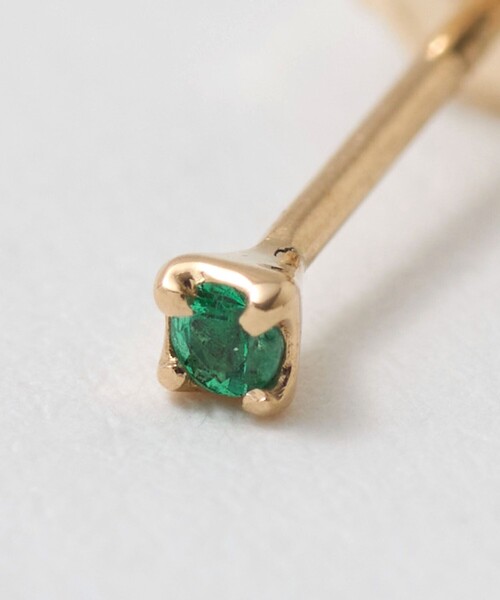 Steven Alan(スティーブンアラン)の「<Toile>EMERALD STUD EARRING/シングルピアス(ピアス(片耳用)・レディース・ケリーグリーン・FREE)」の10枚目の写真