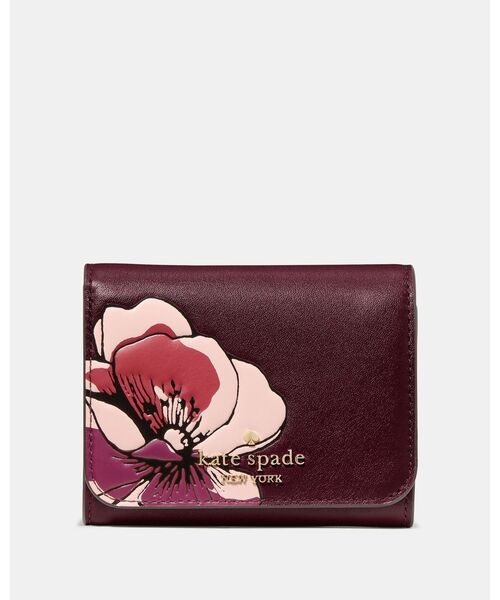 セール】フローラル スモール Lジップ フラップ ウォレット（財布