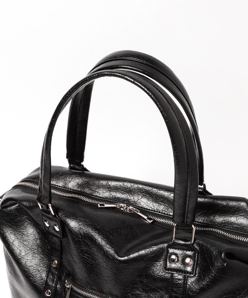 PAGEBOY(ページボーイ)の「スタッズBIGボストンバッグ【500mlペットボトル/A4ファイル/PC収納可能/2WAY】(ボストンバッグ・レディース・ブラック・FREE)」の20枚目の写真