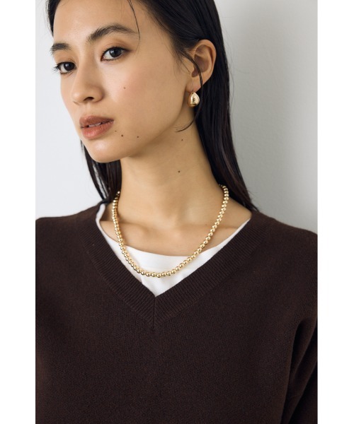 AZUL by moussy(アズールバイマウジー)の「ボールチェーンアジャスタブルネックレス(ネックレス・レディース・シルバー/ゴールド・FREE)」の9枚目の写真