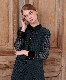 極美品【LOULOU WILLOUGHBY】ランダムフラワーワンピース LOULOU WILLOUGHBY（ルルウィルビー）の「【LOULOU WILLOUGHBY