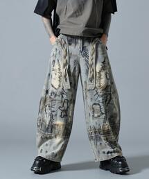 MAVYTH/メヴィス/W-ZIP EMBROIDERY WIDE DENIM PANT